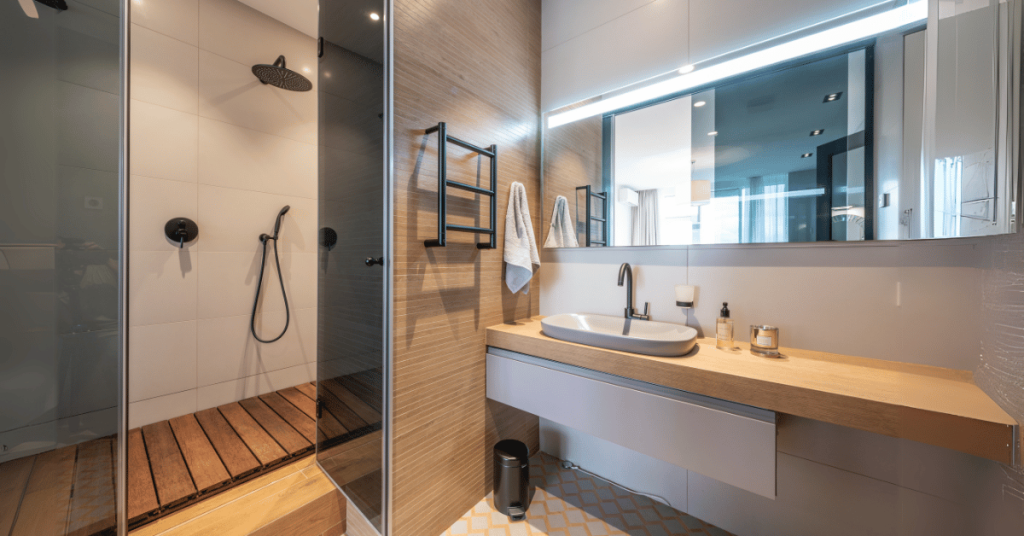 Bathroom renovations stock